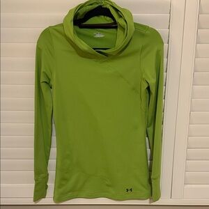 Under Armour Lime Green Crossover Neck Hoodie